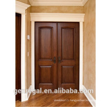 Classic Four panel solid interior position double wooden door